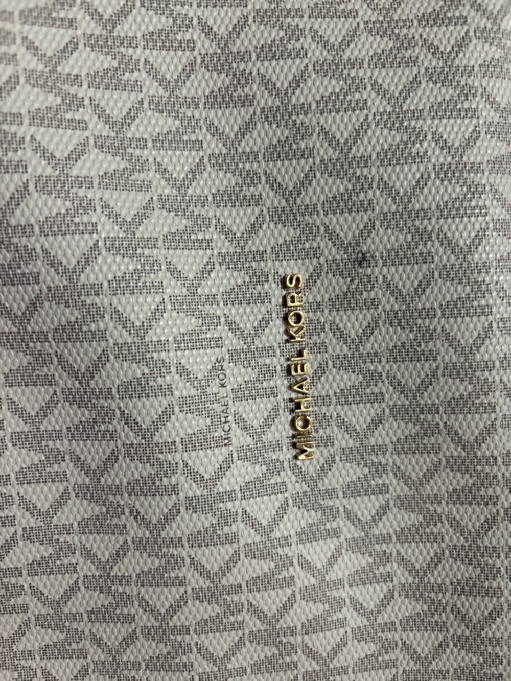 Michael Kors Vanilla Logo and Tan Shoulder Hobo - Picture 3 of 8